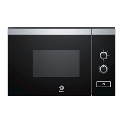Microondas - Balay 3CP4002X0 Integrado Solo 20L 800W Negro, Acero inox