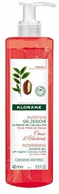 Klorane gel de ducha con manteca de cupuacu e hibiscus bio 400 ml