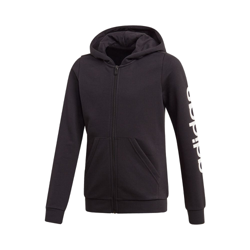 adidas Essentials Linear Full-Zip Chaqueta Sudadera Chicas - Negro, Blanco en oferta