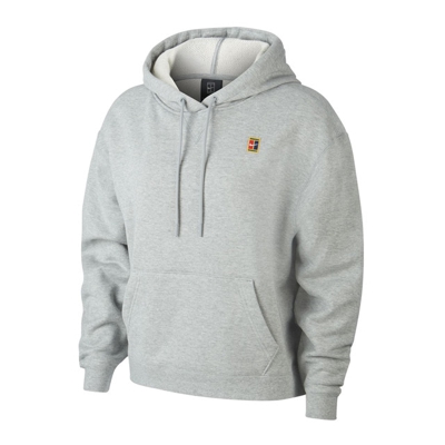 Nike Court Heritage Sudadera Con Capucha Mujeres - Gris Claro, Multicolor