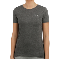 Ver Under Armour Heatgear Camiseta De Manga Corta Mujeres - Gris, Plateado y sus características Under Armour Heatgear Camiseta De Manga Corta Mujeres - Gris, Plateado precio