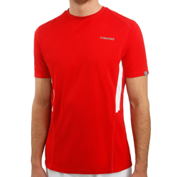 HEAD Club Tech Camiseta De Manga Corta Hombres - Rojo, Blanco características