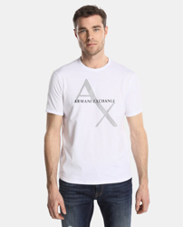 Armani Exchange - Camiseta De Hombre Blanca De Manga Corta características