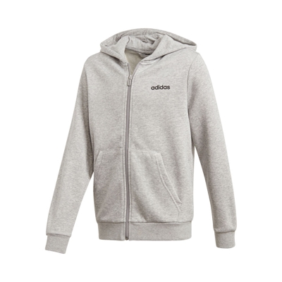 adidas Essentials Linear Full-Zip Chaqueta Sudadera Chicos - Gris Claro, Negro