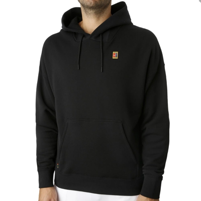 Nike Court Heritage Fleece Sudadera Con Capucha Hombres - Negro, Multicolor