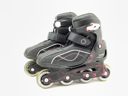 PATINES OXELO NEGRO/ROSA características