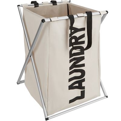 Cesto para ropa sucia individual, Beige