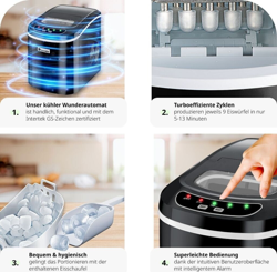 Máquinas de cubitos de hielo, Negro características