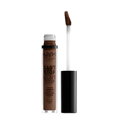 Nyx Professional Makeup Corrector No Comedogénico, Waterproof Y De Larga Duración Can'T Stop Won'T Stop 24H Tono  22  Deel Cool Para Pieles Muy Oscura