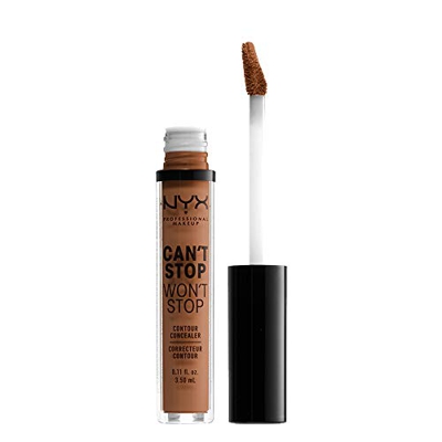 Nyx Professional Makeup Corrector No Comedogénico, Waterproof Y De Larga Duración Can'T Stop Won'T Stop 24H Tono  15.7  Warm Caramel Para Pielesoscura