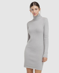 Brave Soul - Vestido De Punto Con Cuello Alto precio