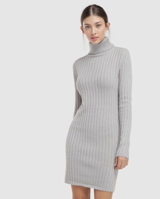 Brave Soul - Vestido De Punto Con Cuello Alto