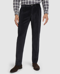 Emidio Tucci - Pantalón De Pana De Hombre Regular Azul precio