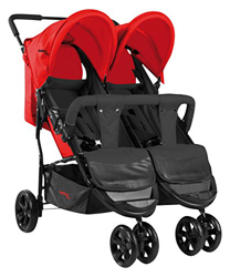 Asalvo - Silla de Paseo Gemelar Dinamic Rojo en oferta