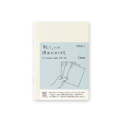 Midori - Set 3 Cuadernos A6 Cuadriculado MD