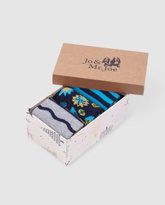 Jo & Mr. Joe - Pack De Calcetines Con Estampado Multicolor De Flores Y Rayas