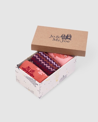 Jo & Mr. Joe - Pack De Calcetines Con Estampado Navideño Multicolor