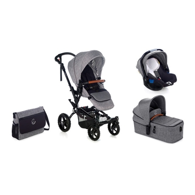 Jané - Coche De Paseo Trío Crosswalk R Micro Koos I-Size Gris