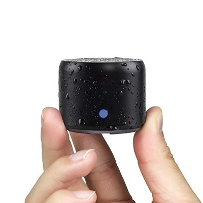 con Estuche de Transporte, EWA Mini Altavoz portátil Bluetooth Ducha Inalámbrico Extra Bass, Impermeable IP67, con 12 Horas de Reproducción Lectura Se