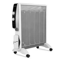 Orbegozo RMN 2075 - Radiador de mica de rápida convección y difusión del calor, 2 potencias de 1000 W y 2000 W, Negro en oferta