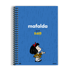 Mafalda Agenda anillada 2019 azul clara (Tapa dura) características