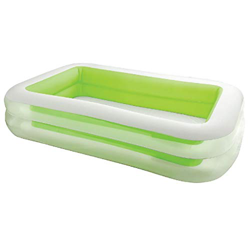 Intex 56483NP - Piscina hinchable rectangular 262 x 175 x 56 cm, 770 litros (Colores surtidos: azul o verde) características