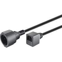 55528 cable de transmisión Negro 1,5 m CEE7/7 C14 acoplador, Cable alargador precio