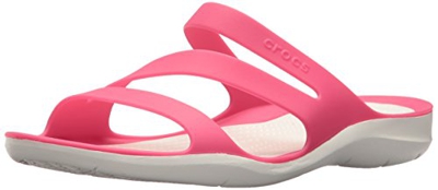 Crocs Sandalias Swiftwater Playa Vacaciones Mujer Deslizarse en Gráfico Abrir GB