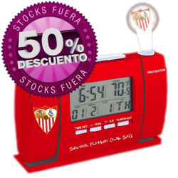 Oficial Sevilla Futbol Club SAD Proyector LCD Reloj (3302048) precio