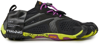 Vibram Fivefingers Mujer V-Run Negro Amarillo Violeta 41