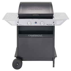 Campingaz Xpert 200 L Vario Barbacoa Gas, BBQ gas con 2 quemadores, 7.1kW de portencia, Parrila y Plancha de acero esmaltado , 2 Mesas laterales y Car precio