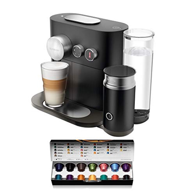 Nespresso Krups Expert Milk XN6018 - Cafetera monodosis de cápsulas Nespresso con aeroccino, controlable con smartphone via bluetooth, recetas ajustab