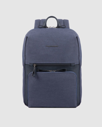 Piquadro - Mochila De Hombre En Azul Marino Con Cremallera precio