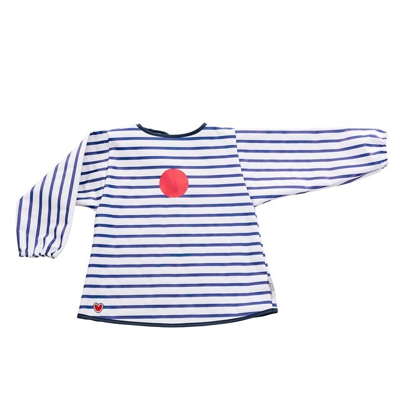BabyTOlove - Babero De Manga Larga Baby To Love Impermeable Rayas Azul
