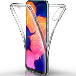 AROYI Funda Samsung Galaxy A10 Transparente，Silicona Doble Cara Carcasa 360°Full Body Protección，Anti-Arañazos Suave Case para Samsung A10 en oferta