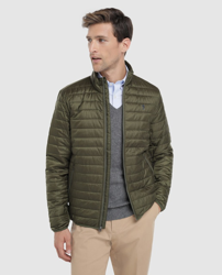Brooks Brothers - Plumífero De Hombre Verde Con Dos Bolsillos en oferta