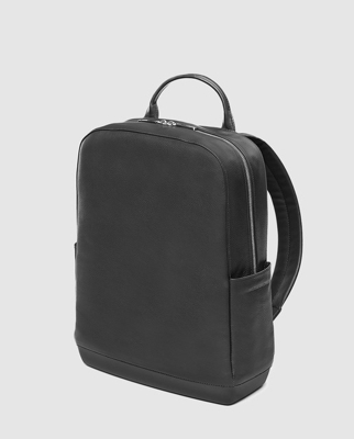 MOLESKINE - Mochila De Hombre Classic De Piel En Negro Con Bolsillos Laterales