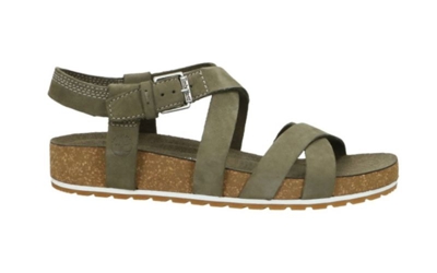 Sandalias Malibu Waves Ankle Verde Mujer