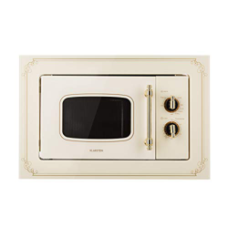 Klarstein Victoria 20 - Microondas , Diseño retro , 20 litros , Microondas de 800 W/Función grill de 1000 W , 3 funciones predeterminadas , Acero inox características