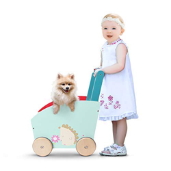 Labebe - Andador Bebe Madera, Carro Compra Juguete Niño, Ligero Carrito Bebe Juguete, Carro Almacenaje Madera con 4 Ruedas, Andador Bebe Primeros Paso características