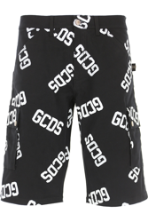 GCDS Shorts para Hombre, Pantalones Cortos Baratos en Rebajas, Algodón, Negro, 2017, M (EU 48) L (EU 50) en oferta