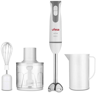 Batidora de vaso - Ufesa BP4552 licuadora Batidora de vaso Gris, Blanc