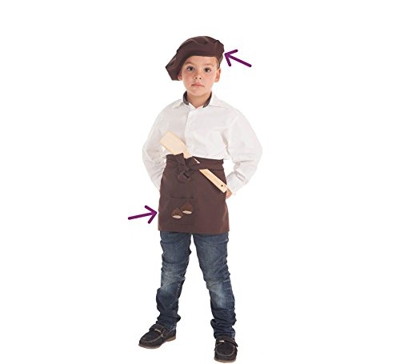 Disfraces Llopis Kit de Castañero para niño: Delantal y Boina