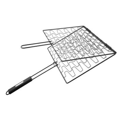 Rejilla para barbacoa ''''Pesca'''' - 61 x 40 cm - Negro