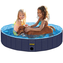 KOPEKS Piscina Pequeña Mediana Infantil Ideal para Niños/Mascotas Perros 80 x 20 cm - Azul Marino y Celeste - S/M precio