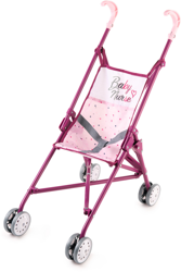 Smoby  Baby Nurse - Silla de paseos de muñeca plegable - rosa/fucsia características