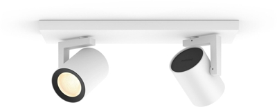 Philips Hue Argenta foco LED, 2 luces, aluminio