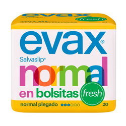 Salvaslip Evax Normal Fresh 20Uds en Bolsita características