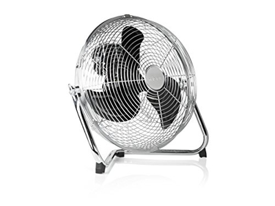 Tristar VE-5933 - Ventilador de suelo con circulador de aire, Metálico, Negro/Plata, 30 cm