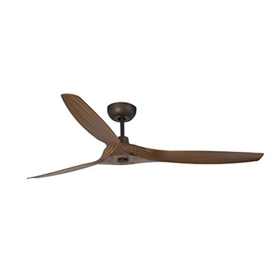 FARO BARCELONA 33511 - Morea Ventilador de Techo marrón con Motor DC, 3 Palas
